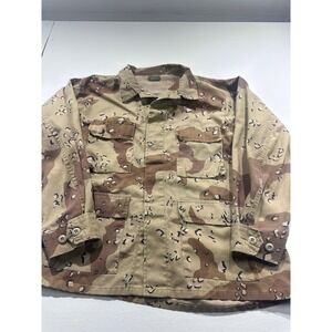 US Military Chocolate Chip Camo BDU Field Jacket Desert Storm Large Regular